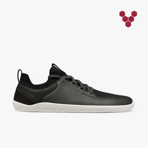 Vivobarefoot Primus Knit II Mens Trainers Black UK GFWQ